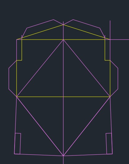desarrollo del tejado de la sacristia