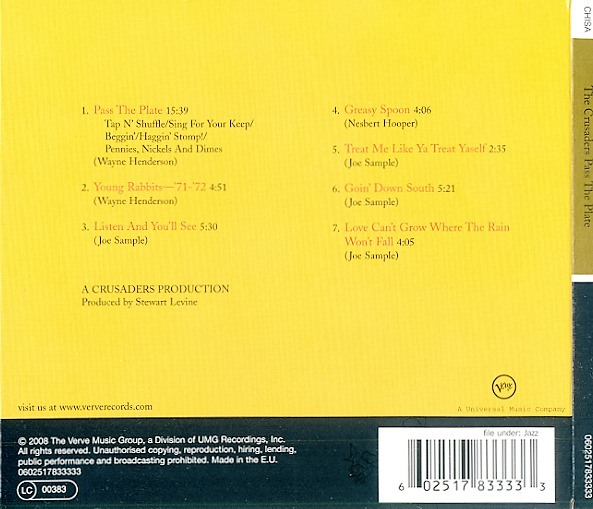 The Crusaders - Pass The Plate (1971) [Reissue 2008] Lossless