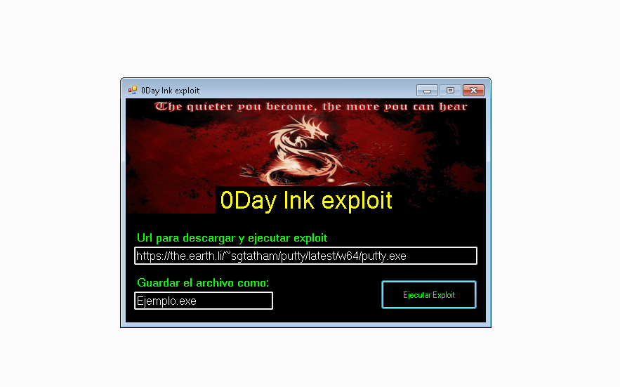 Zeroday Link exploit