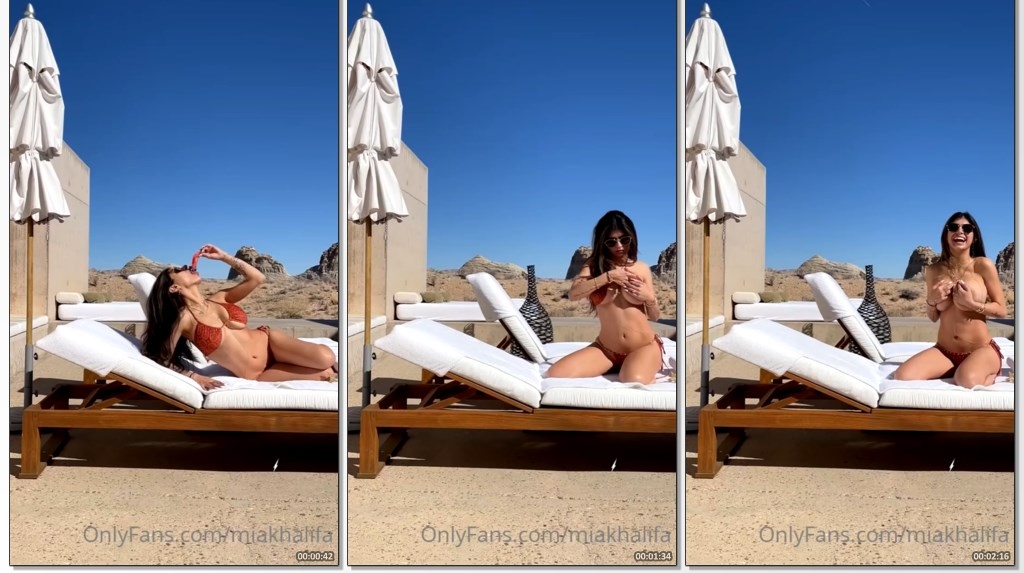 OnlyFans – Mia Khalifa Outdoor Bikini Strip