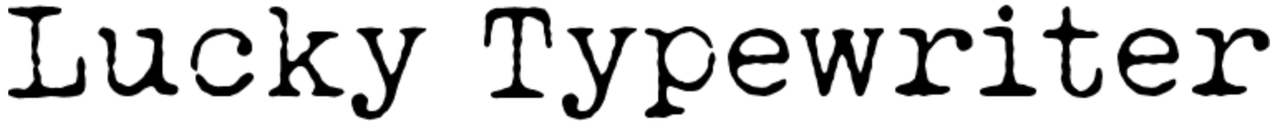 Lucky Typewriter Font