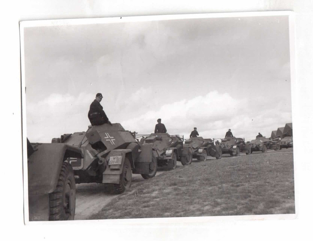 Orig. Foto 2.WK Leichte Panzer Spähwagen SdKfz 2