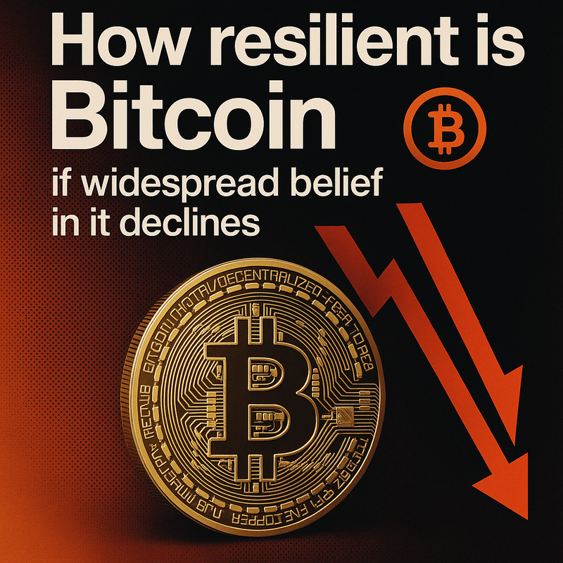 How resilient is Bitcoin if widespread belief in it declines