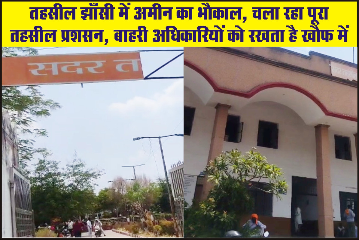 तहसील झाँसी में अमीन का भौकाल, चला रहा पूरा तहसील प्रशसन, बाहरी अधिकारियों को रखता है खौफ में