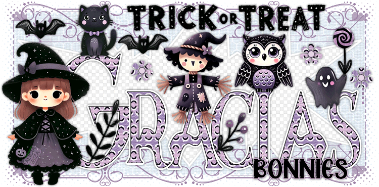 Gracias Purple Halloween bonnies