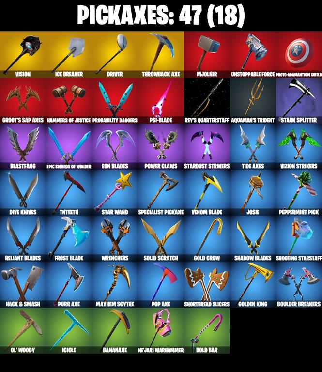 pickaxes comp
