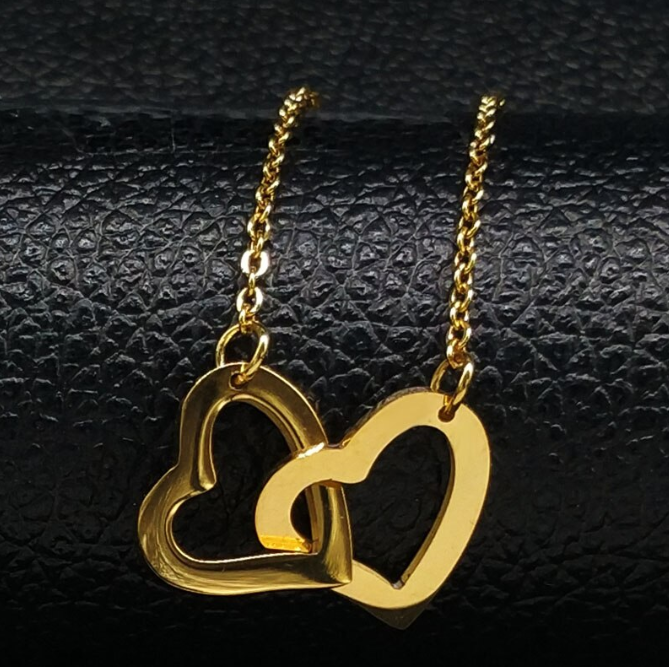 Collar de Acero Inoxidable Moda Encanto 2019 de Corazón para Mujer Joyería Fina eBay