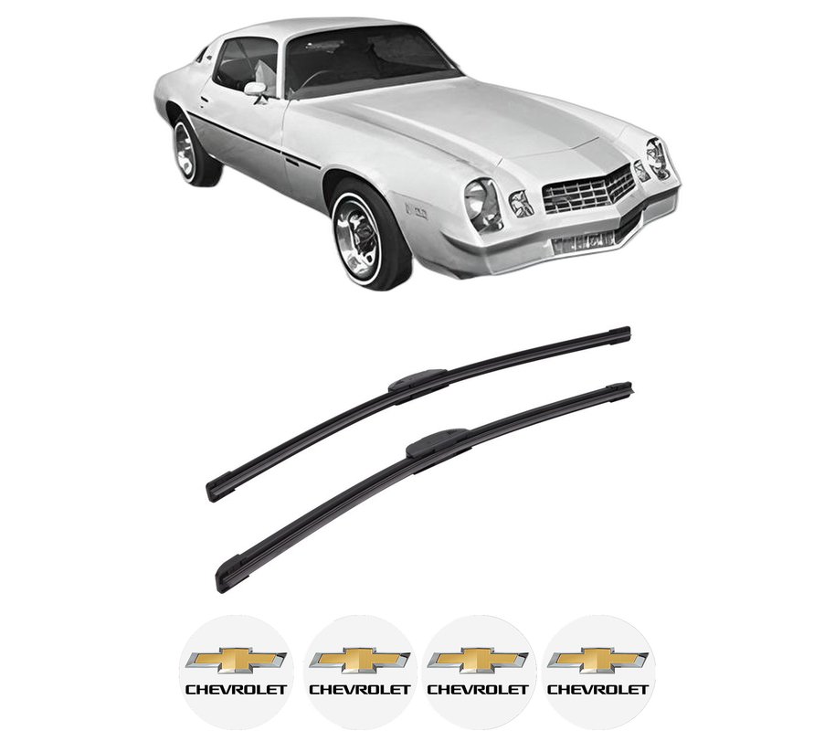 Set stergatoare auto CHEVROLET CAMARO din 2009-2016, pentru parbriz auto, 2 bucati, Bosch Aerotwin Retrofit, din cauciuc siliconat rezistent, 4 Stickere Auto CHEVROLET