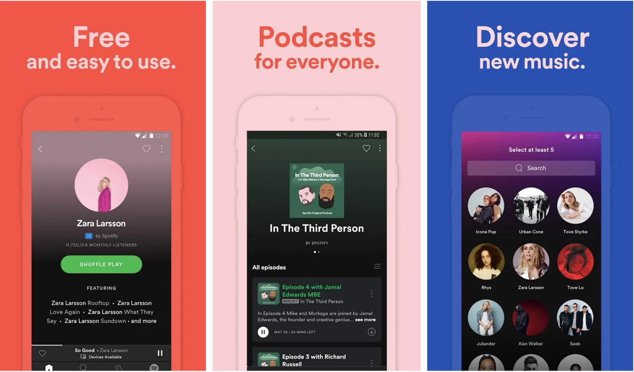 Spotify MOD APK 8.5.87.921 (unlock Premium) dịch vụ cung cấp