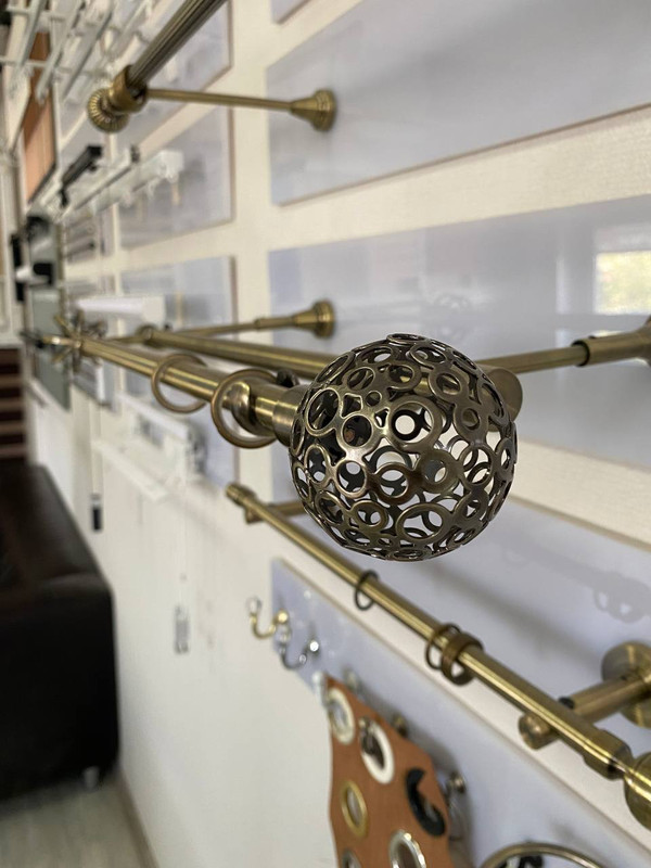 Металлический карниз двухрядный