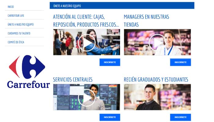 portal de empleo supermercados carrefour