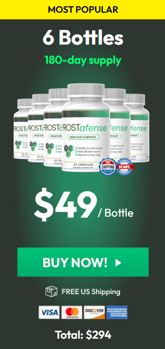 6 BOTTLES - 6 meses de suprimento - BEST VALUE