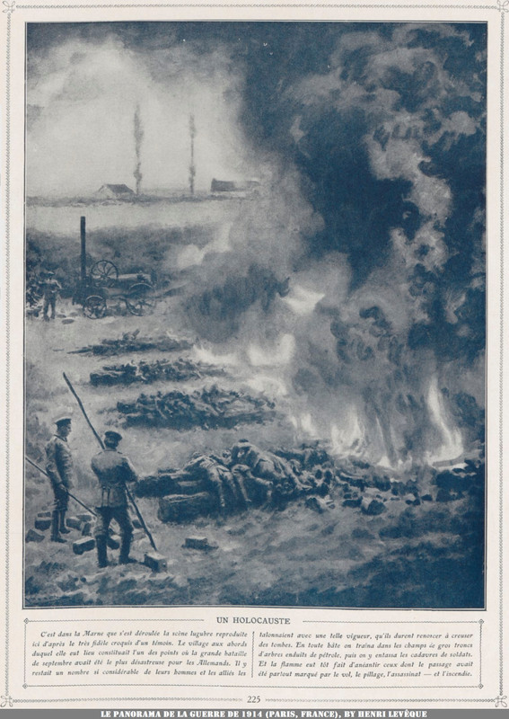 WW1 - Le Panorama de la Guerre de 1914 - Corpse-Factory Story - Un holocauste - Henri Levêque - Bûch