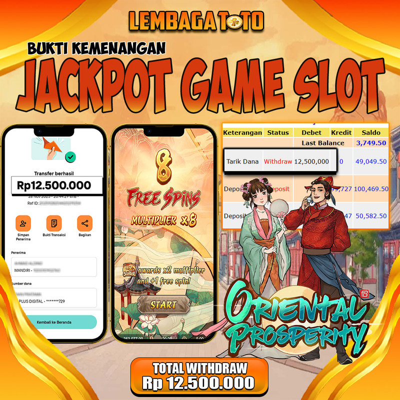 BUKTI JACKPOT 29 NOVEMBER LEMBAGATOTO ORIENTAL PROSPERITY Rp.12.500.000,- LUNAS