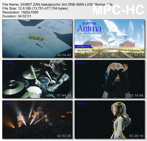 [TV-Variety] ヰ世界情緒 – Isekaijoucho 3rd ONE-MAN LIVE “Anima III” (ZAN 2024.08.07)