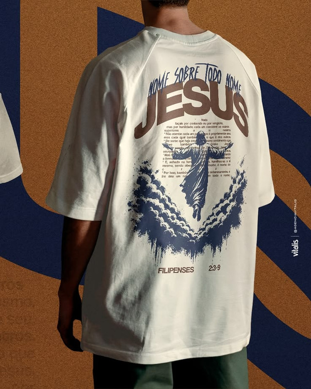 Estampa cristã para camiseta — estilo moderno