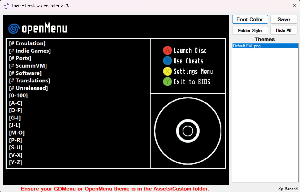 GDMenu & OpenMenu HD Theme Manager (All-In-One Package) - Updates ...