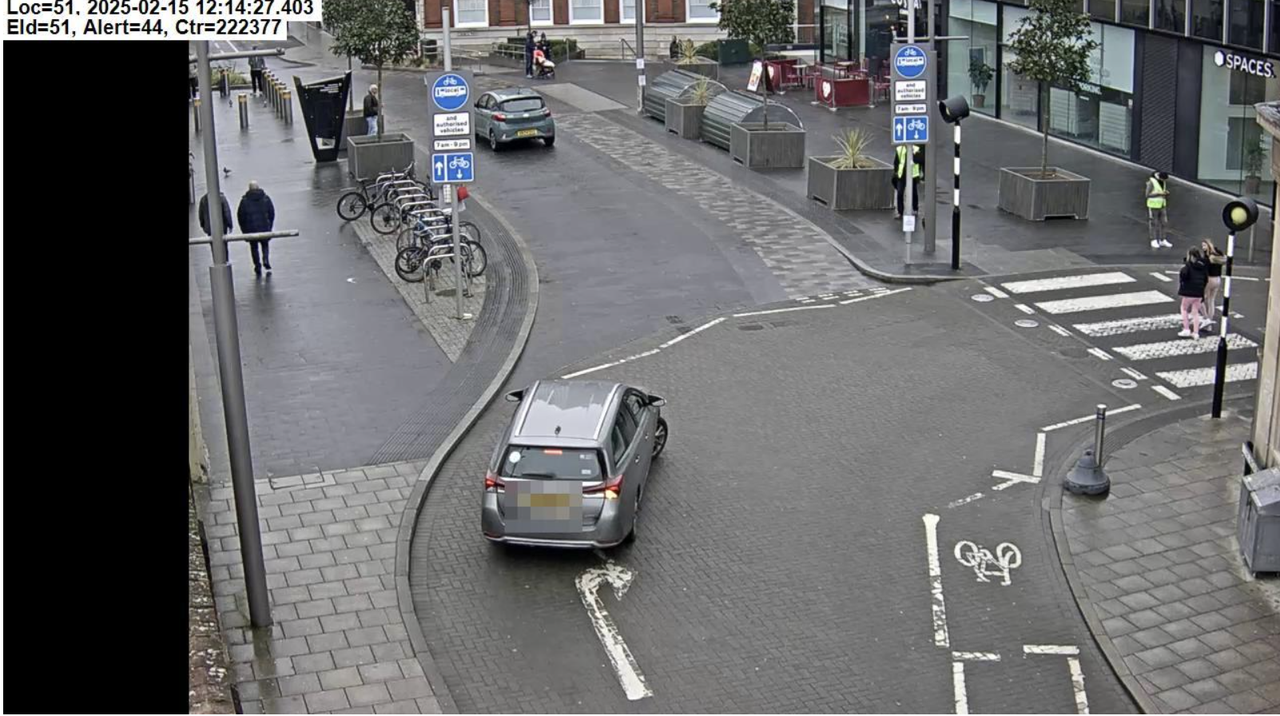 Woking bus lane fine further in lane