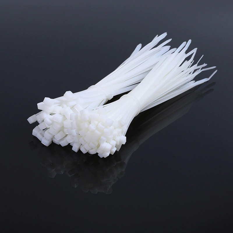 MICRO 8 Inch White Nylon Zip Ties – 100 Pack, 18 LB Tensile Strength, UV Resistant