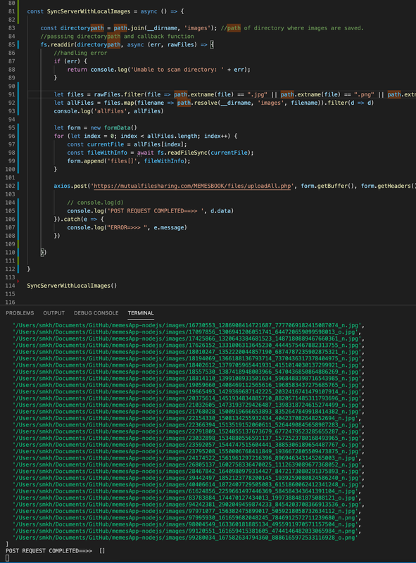 javascript - UPLOAD MULTIPLE IMAGES FROM NODEJS TO PHP SERVER - Stack ...