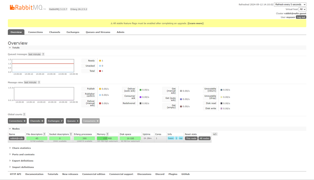 Access the RabbitMQ Dashboard