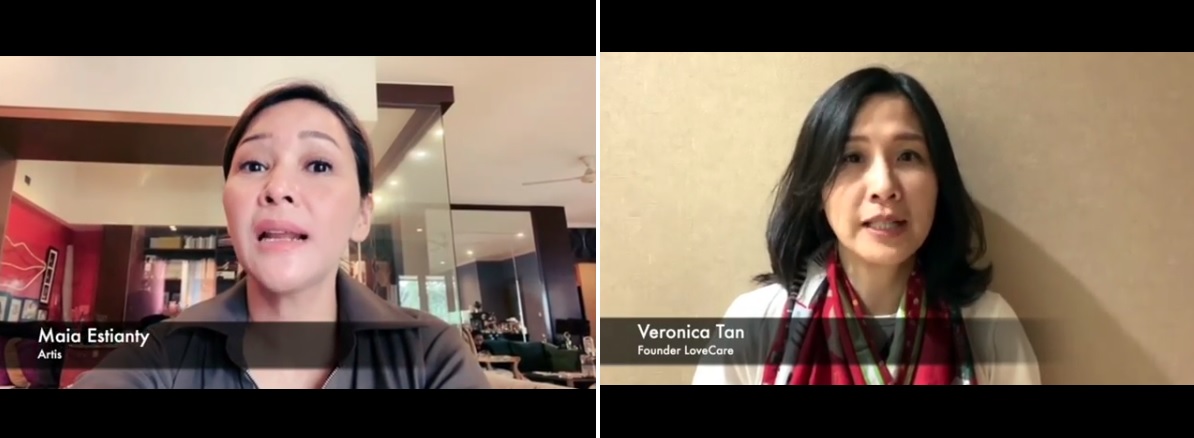 Maia Estianty dan Veronica Tan