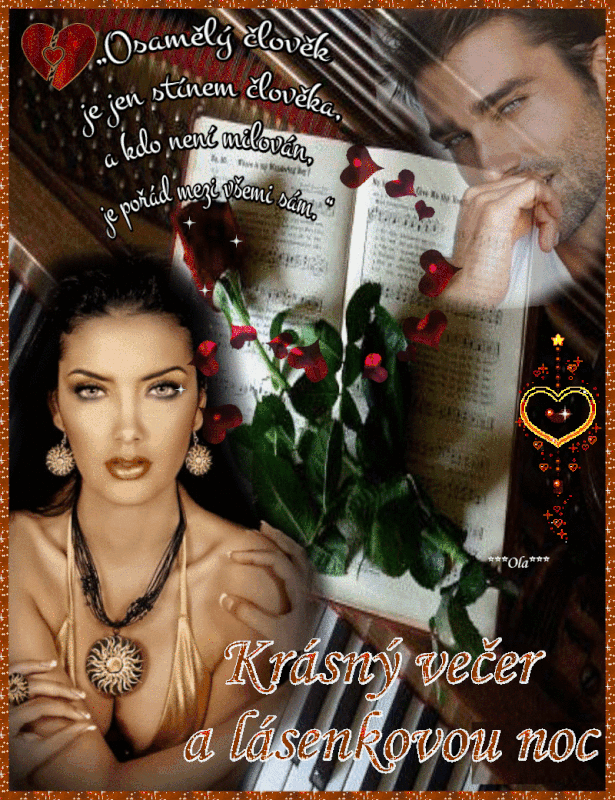 krásný večer - osamělý člověk