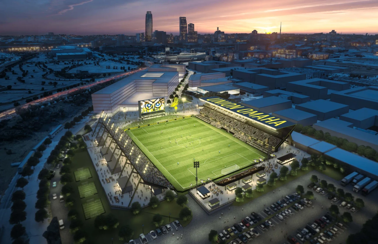 Union Omaha Stadium Conceptual Aerial Rendering Nov 2025 jpg