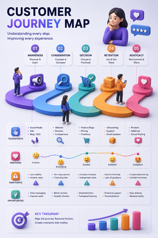Customer Journey Map Poster Generator