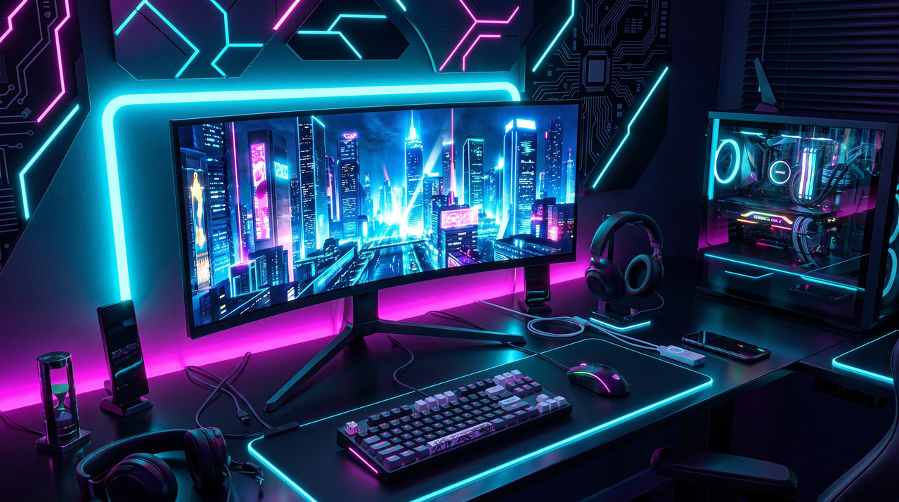 Iluminación de setup gaming con Tira LED Maxell