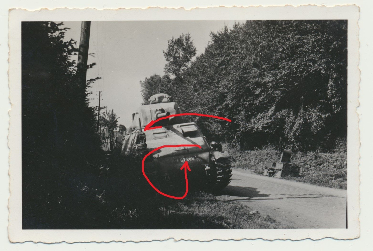 Frankreich vor Dünkirchen französischer Panzer N