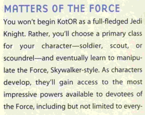 Revan has Skywalker level power