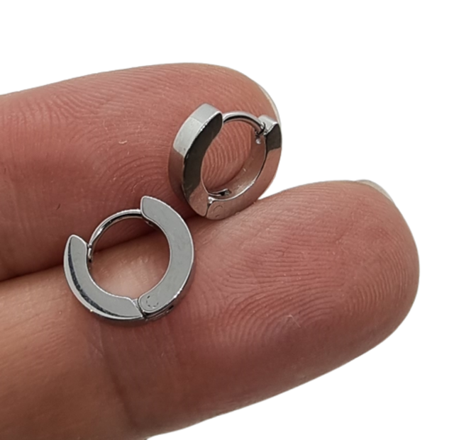 Orecchini A Cerchio Huggie Piccoli In Acciaio Inossidabile