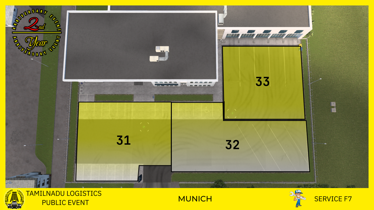 Route B - Munich - SERVICE F7 - { Slot 31 - Availa} - {Slot 32 - Avail} - {Slot 33 - Avail}