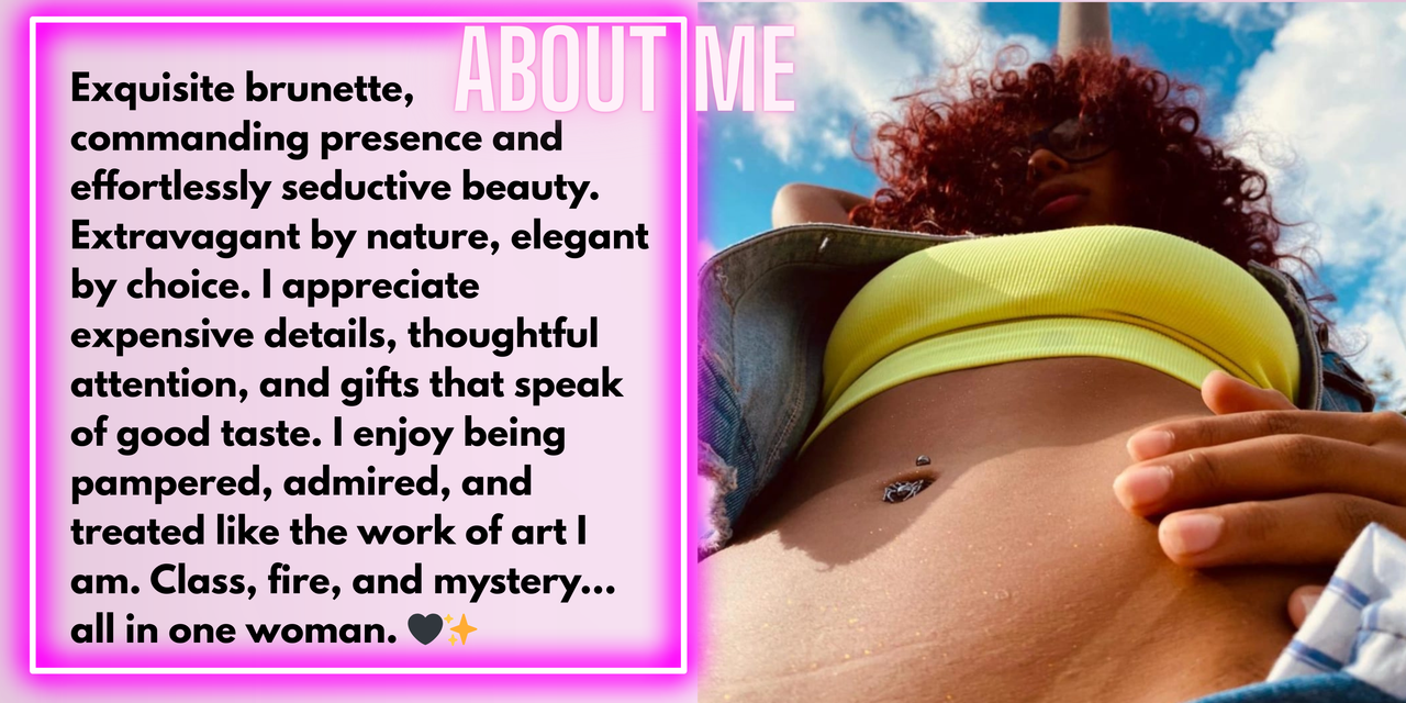 Exquisite brunette commanding presence and effortlessly seductive beauty Extravagant by nature el