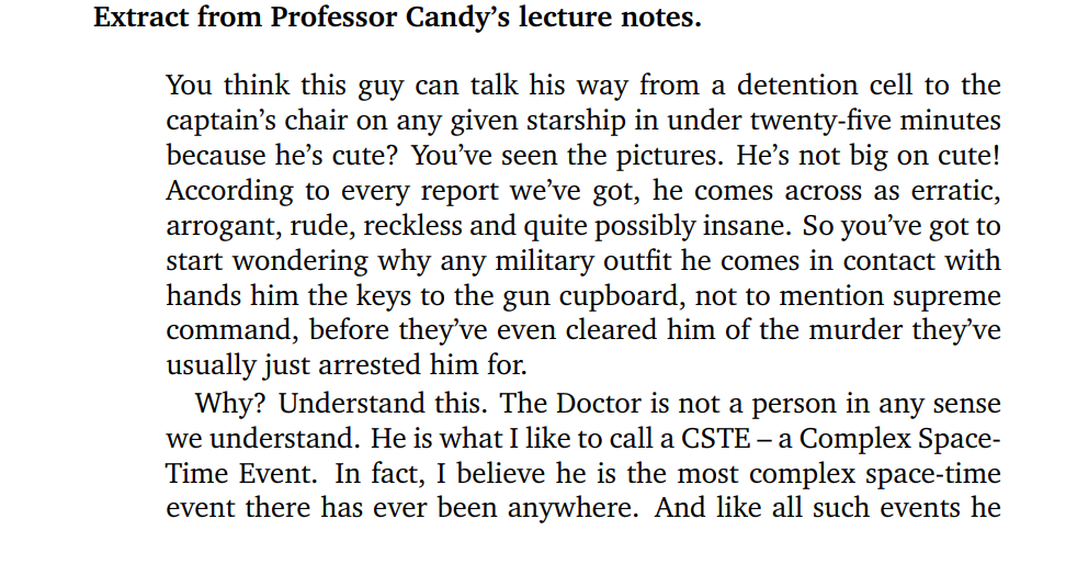 His mere presence alters the way you think 1 Continuity Errors Decalog 3