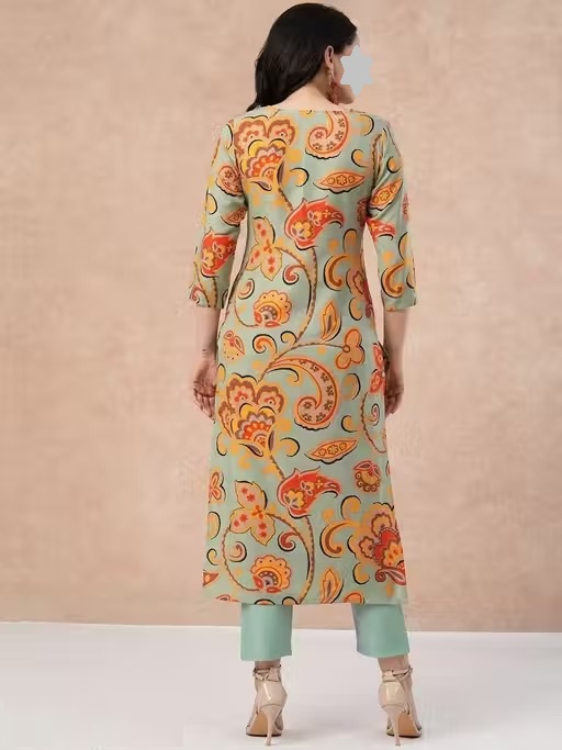 Cotton Printed Kurta set for women Color 2 (KS126)