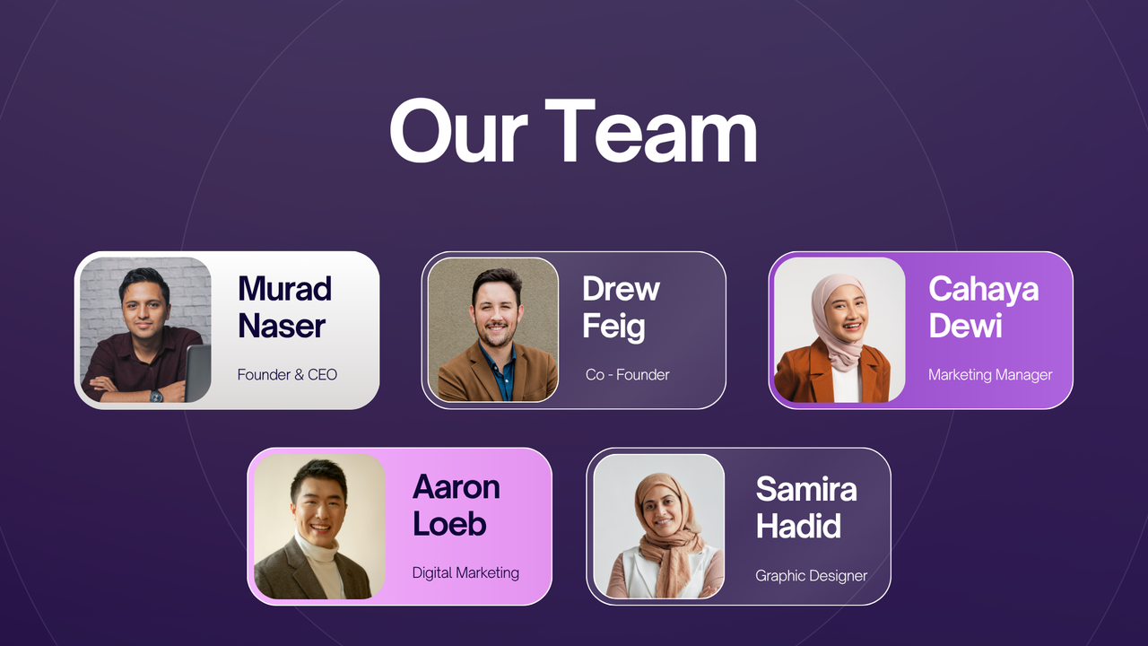 Purple and White Modern Gradient Business Pitch Deck Presentation