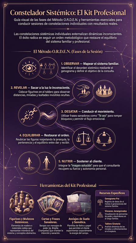 Infografía Kit Profesional del Constelador Sistémico