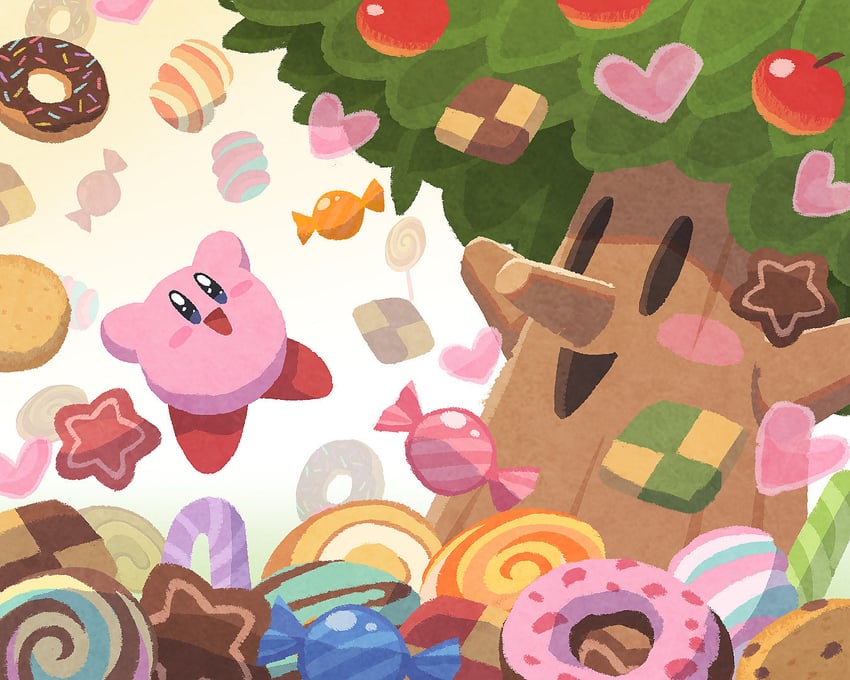 kirby-and-whispy-woods-kirby-drawn-by-mi