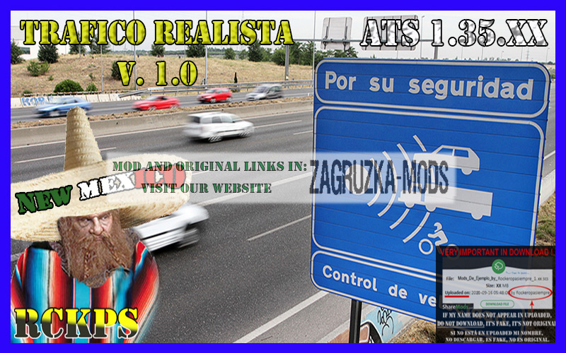 Realistic traffic 1.0 for ATS 1.35 by Rockeropasiempre