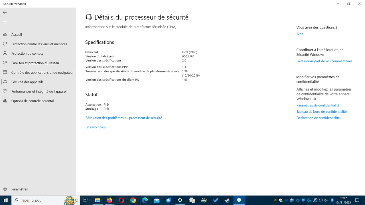 detail du processeur de securite