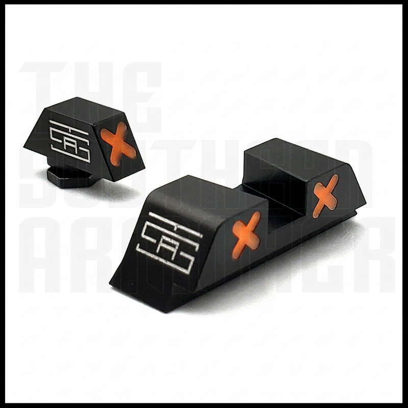 TSA® XXX Orange Glow Sights for GLOCK® 17 19 19X 22 23 26 27 34 45