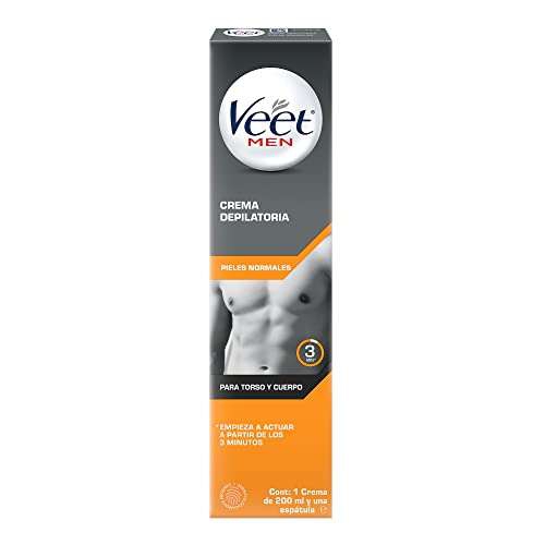 Amazon: Veet Men Crema Depilatoria para Piel Normal, 200 ml | Planea y Ahorra
