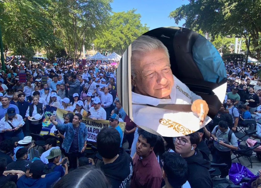 Universitarios se manifiestan en Sinaloa, ante visita de AMLO