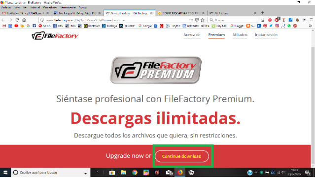 COMO DESCARGAR Y SOLUCIONAR PROBLEMAS EN FILEFACTORY 2