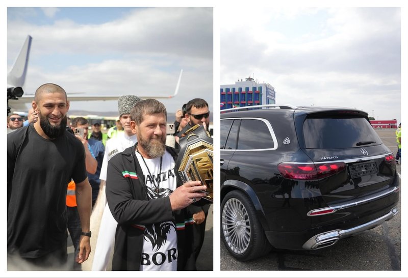 Рамзан Кадиров подари Майбах на Хамзат Чимаев