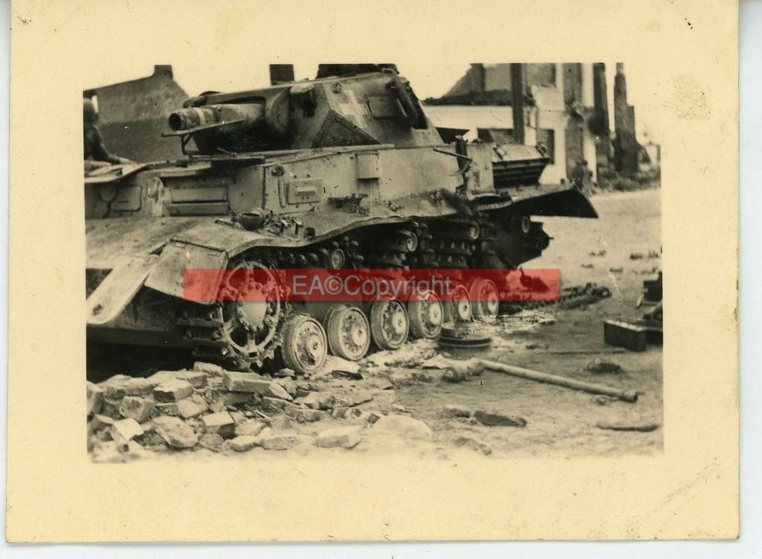 Panzer IV Tank Frankreich Vormarsch Kämpfe Foto