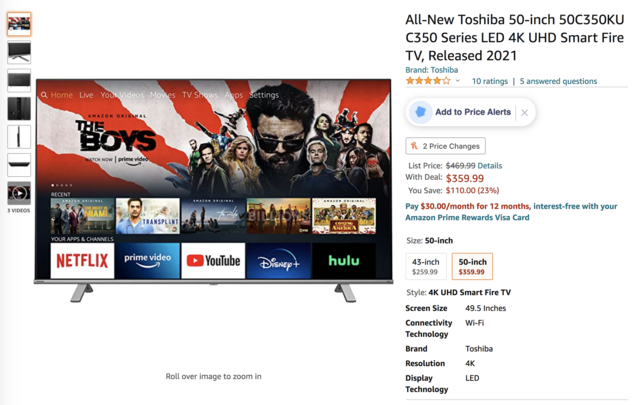 amazon prime day sales, amazon, flat screen tv