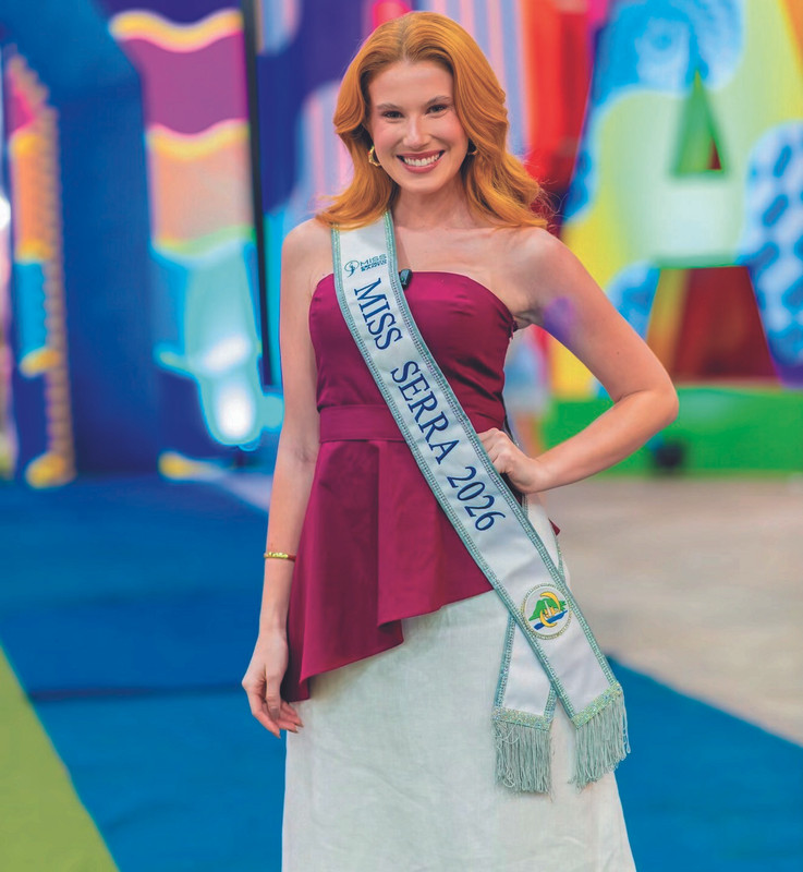 Beatriz Rebulli, Miss Universe Serra 2026, no Exagerado de Carteirinha.
